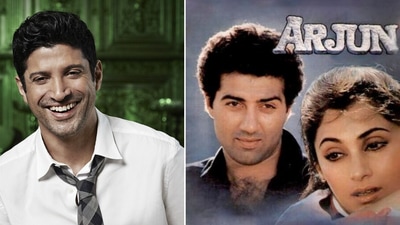 Farhan Akhtar on Sunny Deol's film Arjun. Farhan Akhtar on Sunny Deol's film Arjun.