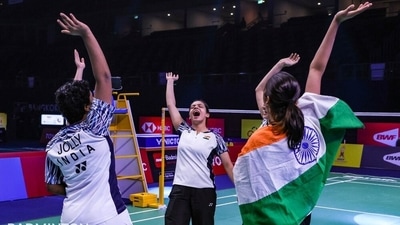 The Indian women's team clinched a 4-1 win over USA at Thomas and Uber Cup. (Twitter/badmintonphoto) The Indian women's team clinched a 4-1 win over USA at Thomas and Uber Cup. (Twitter/badmintonphoto)