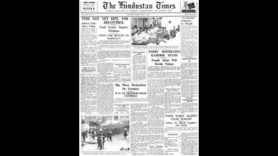 HT This Day: May 15, 1950 -- Nehru reiterates Kashmir stand HT This Day: May 15, 1950 -- Nehru reiterates Kashmir stand