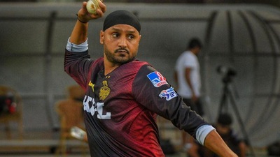 Harbhajan Singh played his final IPL season for KKR. (IPL/KKR) Harbhajan Singh played his final IPL season for KKR. (IPL/KKR)