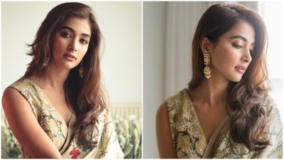 Pooja Hegde is the epitome of grace in Kalamkari saree and sleeveless blouse worth ₹1 lakh: See pics inside (Instagram) Pooja Hegde is the epitome of grace in Kalamkari saree and sleeveless blouse worth ₹1 lakh: See pics inside (Instagram)