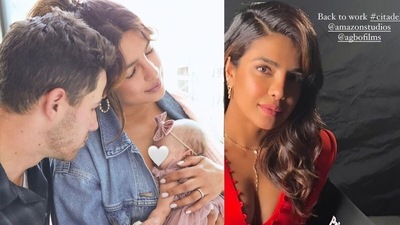 Priyanka Chopra returned to sets of Citadel. Priyanka Chopra returned to sets of Citadel. 