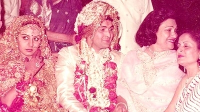 Neetu Kapoor shared her wedding photo with Rishi Kapoor. Neetu Kapoor shared her wedding photo with Rishi Kapoor. 