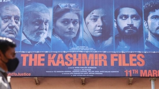 A poster of Bollywood movie ;The Kashmir Files'.&nbsp;(REUTERS)