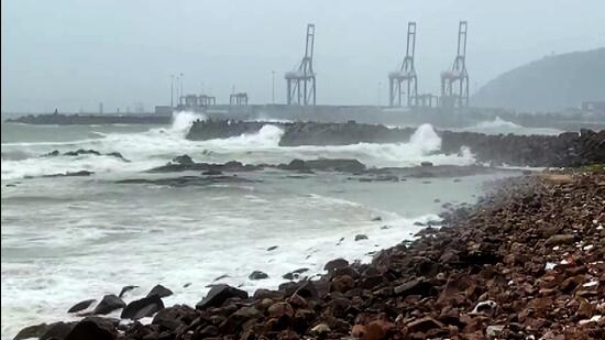 A bulletin from Cyclone Warning Centre, Visakhapatnam said Asani was likely to weaken gradually into a cyclonic storm by the morning of Wednesday and into a depression by Thursday morning. (ANI)