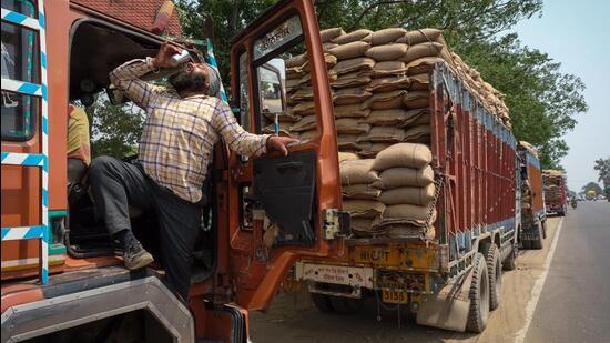 India exported a record 7.85 million tonnes in the fiscal year to March, up 275% from a year ago. A crimped output has now cast doubts over India’s wheat export potential. (BLOOMBERG.) India exported a record 7.85 million tonnes in the fiscal year to March, up 275% from a year ago. A crimped output has now cast doubts over India’s wheat export potential. (BLOOMBERG.)