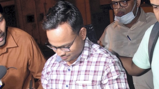 Bhopal: Chandresh Marskole, former fourth-year medical student from Balaghat, comes out from the Central Jail after the Madhya Pradesh High Court acquitted him in a murder case, in Bhopal, Monday, May 9, 2022.(PTI)