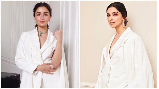 Alia Bhatt's white caped suit for Doha event reminds internet of Deepika Padukone's similar look: Who wore it better(Instagram)