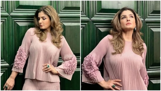 Raveena Tandon has started the summer on the right note and the right colours. The actor has started sharing cues of summer fashion on her Instagram profile. For this summer, Raveena has decided to deck up in pastel shades only. Pinks and lilacs are Raveena’s go-to shades for this season and no wonder, she is rocking the outfits in these shades. A day back, the actor shared a slew of pictures of herself in a co-ord set and set the summer fashion goals higher.(Instagram/@officialraveenatandon)