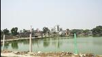 Ghaziabad, India - May 08, 2022: A view of a pond in Muradnagar Bhikanpur village, in Ghaziabad , India on Sunday, May 08, 2022. (Photo by Sakib Ali/Hindustan Times) Ghaziabad, India - May 08, 2022: A view of a pond in Muradnagar Bhikanpur village, in Ghaziabad , India on Sunday, May 08, 2022. (Photo by Sakib Ali/Hindustan Times)