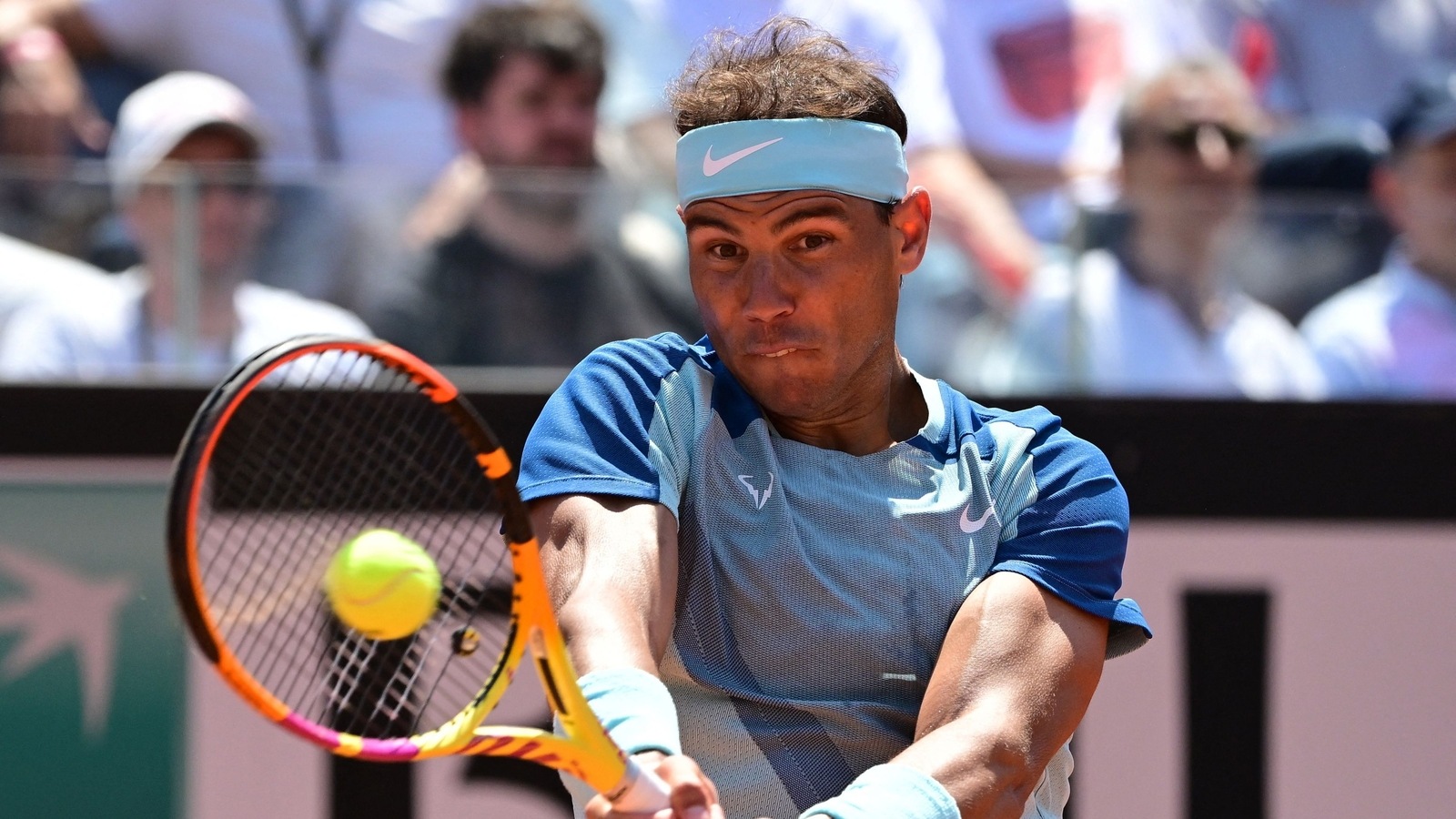 Nadal bounces back from loss to Alcaraz, beats Isner in Rome