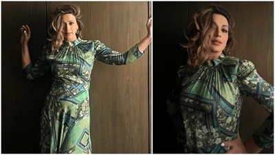 The bold and beautiful Sonali Bendre slipped into an elegant emerald green dress for a photoshoot. (Instagram/@iamsonalibendre) The bold and beautiful Sonali Bendre slipped into an elegant emerald green dress for a photoshoot. (Instagram/@iamsonalibendre)