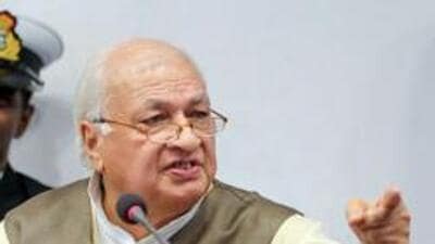 Kerala Governor Arif Mohammed Khan who on Wednesday said it was another example of Muslim women being pushed into seclusion “in total defiance of Qur’anic commands”. (Agencies) Kerala Governor Arif Mohammed Khan who on Wednesday said it was another example of Muslim women being pushed into seclusion “in total defiance of Qur’anic commands”. (Agencies)