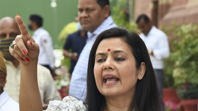 Trinamool MP Mahua Moitra (PTI) Trinamool MP Mahua Moitra (PTI)
