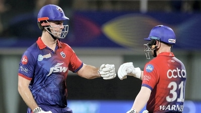 David Warner (R) and Mitchell Marsh of Delhi Capitals during 58th T20 cricket match of the Indian Premier League 2022 (IPL season 15), between the Rajasthan Royals and the Delhi Capitals, at the DY Patil Stadium in Mumbai (PTI) David Warner (R) and Mitchell Marsh of Delhi Capitals during 58th T20 cricket match of the Indian Premier League 2022 (IPL season 15), between the Rajasthan Royals and the Delhi Capitals, at the DY Patil Stadium in Mumbai (PTI)