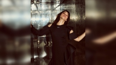 Tamannaah Bhatia's dress features cut-out around the shoulders and ruffles at the bottom. (Instagram/@tamannaahspeaks)