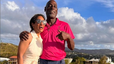Masaba Gupta with her dad Vivian Richards.