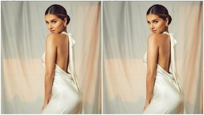 Tara’s fashion diaries are drool-worthy. A few days back, Tara looked super stunning in a white satin backless gown. (Instagram/@tarasutaria)