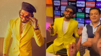 Ranveer Singh during SRH vs RCB on Sunday. Ranveer Singh during SRH vs RCB on Sunday. 