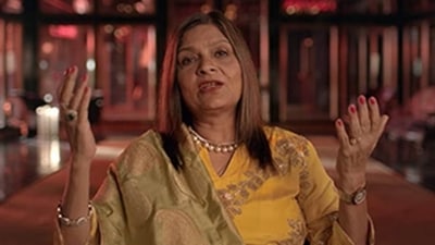Seema Taparia in a still from Indian Matchmaking.&nbsp;