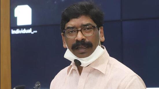 Jharkhand chief minister Hemant Soren. (HT PHOTO)