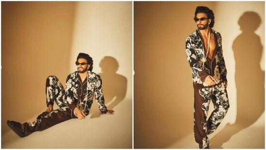Ranveer Singh always manages to put his sartorial foot forward when it comes to fashion. The actor’s Instagram profile is replete with snippets from his well-dressed diaries. Be it unleashing his boyish charm in a printed shirt or looking absolutely dapper in a suit, Ranveer can do it all. On Tuesday, the actor made us drool with a slew of picture of himself in a maroon loungewear.(Instagram/@ranveersingh)