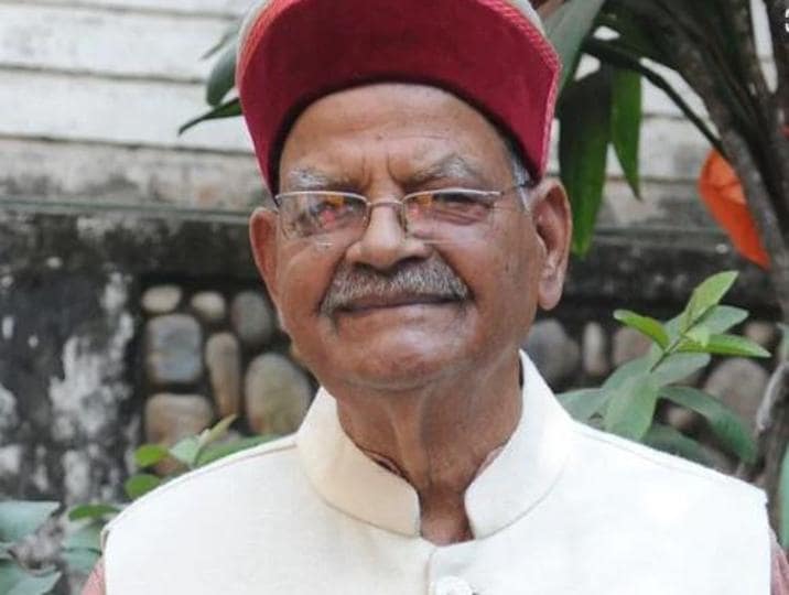 Sukh Ram served as the Union minister of communications and information technology from 1993-96. He was a member of the Lok Sabha from the Mandi constituency of Himachal Pradesh. (HT file photo)