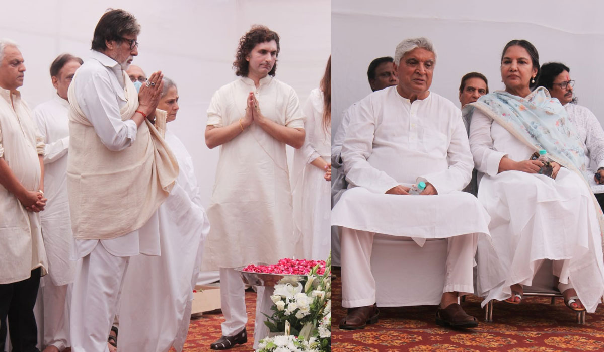 Amitabh Bachchan, Javed Akhtar and Shabana Azmi in Juhu. (Varinder Chawla) Amitabh Bachchan, Javed Akhtar and Shabana Azmi in Juhu. (Varinder Chawla)