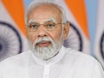 Prime Minister Narendra Modi addresses the second Global Covid Virtual Summit, via video-conference, in New Delhi on Thursday. (PTI) Prime Minister Narendra Modi addresses the second Global Covid Virtual Summit, via video-conference, in New Delhi on Thursday. (PTI)