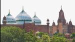 Mathura: A view of Sri Krishna Janmabhoomi temple and Shahi Idgah mosque, in Mathura, Sunday, Sept. 27, 2020. A group of devout Hindus has moved a Mathura civil court here for removal of the mosque allegedly built at the exact birthplace of Lord Sri Krishna within the 13.37-acre premises of Katra Keshav Dev temple in the holy city. (PTI Photo)(PTI27-09-2020_000034B) (PTI) Mathura: A view of Sri Krishna Janmabhoomi temple and Shahi Idgah mosque, in Mathura, Sunday, Sept. 27, 2020. A group of devout Hindus has moved a Mathura civil court here for removal of the mosque allegedly built at the exact birthplace of Lord Sri Krishna within the 13.37-acre premises of Katra Keshav Dev temple in the holy city. (PTI Photo)(PTI27-09-2020_000034B) (PTI)