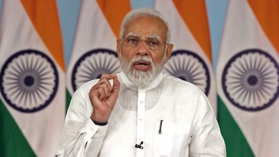 Prime Minister Narendra Modi speaks at the 2nd Global Covid Summit, in New Delhi. (ANI) Prime Minister Narendra Modi speaks at the 2nd Global Covid Summit, in New Delhi. (ANI)