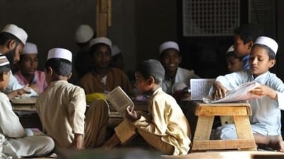The national anthem will be played before the class starts in the morning, according to the decision taken in the board meeting on March 24. (HT file) The national anthem will be played before the class starts in the morning, according to the decision taken in the board meeting on March 24. (HT file)