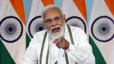 Prime Minister Narendra Modi addressed ‘Utkarsh Samaroh’ in Bharuch, Gujarat, via video conferencing from New Delhi on Thursday. (ANI) Prime Minister Narendra Modi addressed ‘Utkarsh Samaroh’ in Bharuch, Gujarat, via video conferencing from New Delhi on Thursday. (ANI)