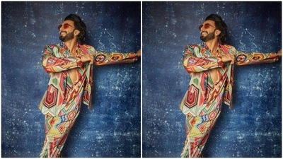 “Tamaro chhokro Gujarat ma paccho aavyo che,” Ranveer announced that he is in Gujarat, in his caption. (Instagram/@ranveersingh)