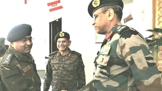 Army chief General Manoj Pande on Thursday reached Leh on a three-day visit to the sensitive Ladakh sector.
