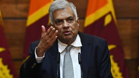 Sri Lankan prime minister Ranil Wickremesinghe.&nbsp;(AFP)