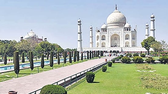 Agra, May 12 (ANI): (file photo) Allahabad High Court to hear a petition seeking to open 22 closed doors in Taj Mahal to ascertain the presence of the idols of Hindu deities, in Agra on Thursday. (ANI Photo) (ANI)