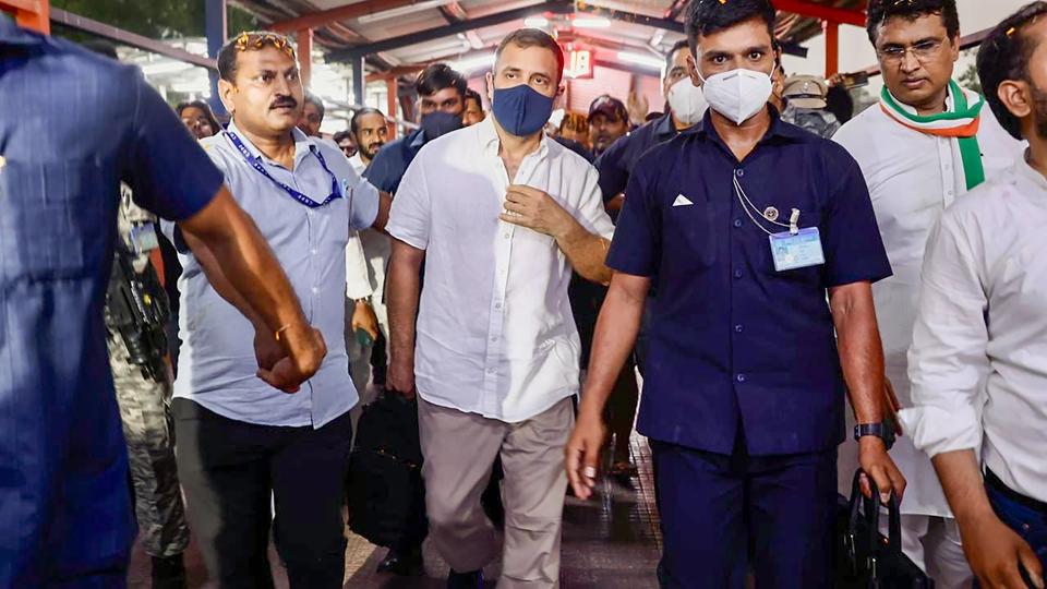 Congress leader leaves for the 'Nav Sankalp Chintan Shivir' in Udaipur, from Sarai Rohilla railway station, in New Delhi. (PTI) Congress leader leaves for the 'Nav Sankalp Chintan Shivir' in Udaipur, from Sarai Rohilla railway station, in New Delhi. (PTI)