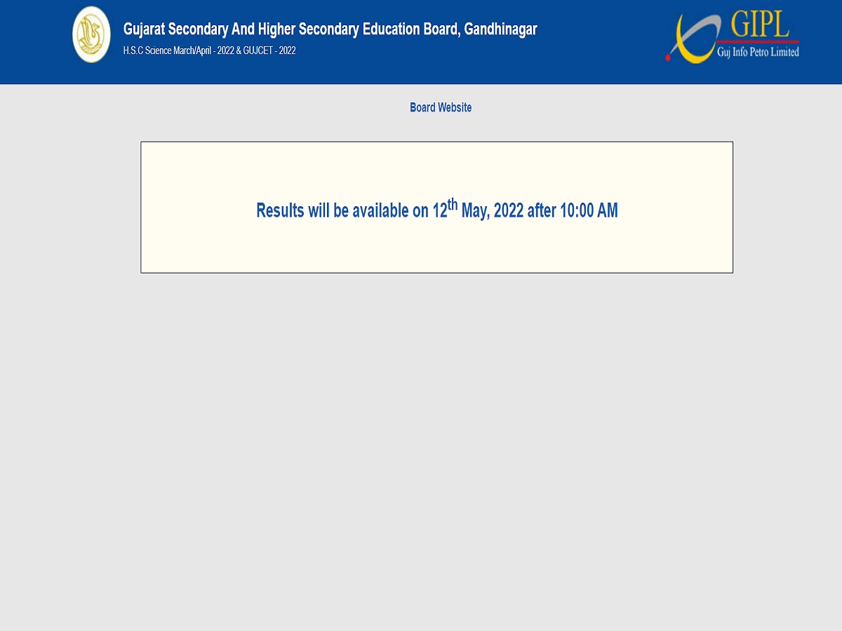 GUJCET Result 2022 GUJCET Result 2022