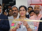 Mrs. Kanchana Latha, Secretary, KL Education Foundation inaugurating the KLH Global Business School in Hyderabad Mrs. Kanchana Latha, Secretary, KL Education Foundation inaugurating the KLH Global Business School in Hyderabad