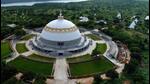 Buddhavanam, a mega Buddhist theme park developed by the Telangana government at Nagarjunasagar on the banks of the Krishna River, will be opened for tourists on Saturday. (HT PHOTO.) Buddhavanam, a mega Buddhist theme park developed by the Telangana government at Nagarjunasagar on the banks of the Krishna River, will be opened for tourists on Saturday. (HT PHOTO.)