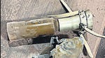 A part of a rocket-propelled grenade (RPG) that was used to fire at the Intelligence Department building of Punjab Police, in Mohali on Monday. (ANI) A part of a rocket-propelled grenade (RPG) that was used to fire at the Intelligence Department building of Punjab Police, in Mohali on Monday. (ANI)