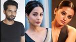 Rahat Kazmi, Hina Khan and Helly Shah Rahat Kazmi, Hina Khan and Helly Shah