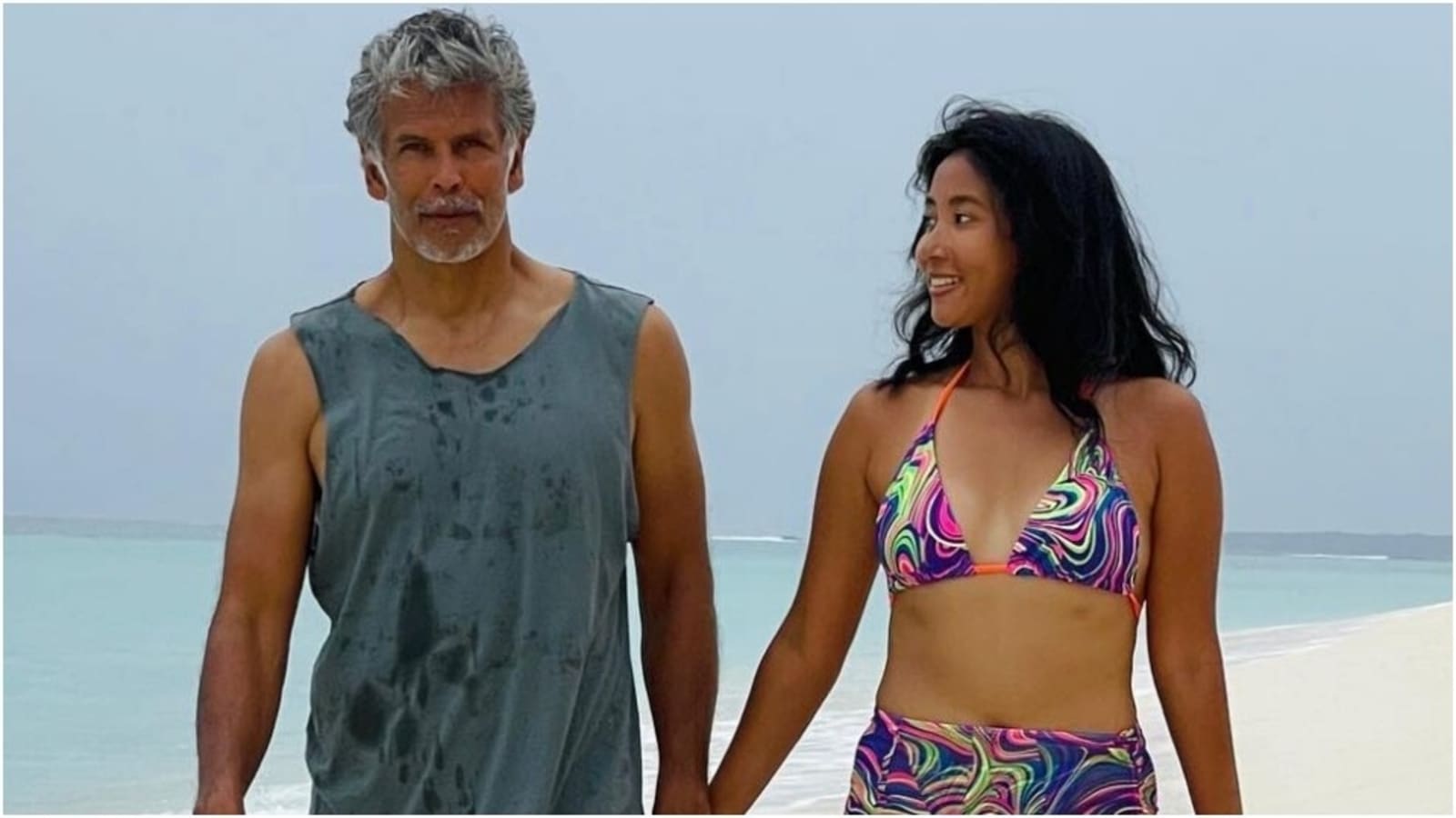 Ankita Konwar drops romantic pic featuring Milind Soman with adorable note, fan says 'Can't beat this chemistry'