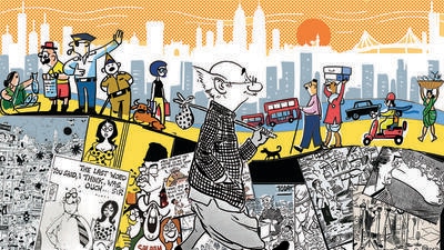 Could there be a city in India that has been more richly recorded in vivid brush strokes, painstakingly -detailed chiaroscuro, or fantastical ink line exaggerations other than Mumbai through the eyes of its cartoonists? (HT)