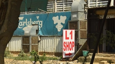 Earlier, two liquor shops were allowed to operate in each zone, which has now been increased to four. (Vipin Kumar/HT photo)