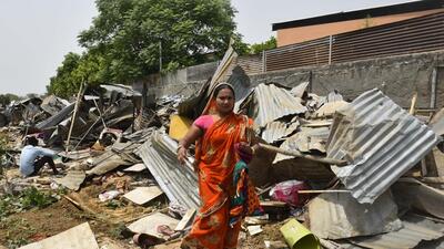 This was the fifth demolition drive by the DTCP’s enforcement wing this month, following the directions of Haryana chief minister Manohar Lal Khattar. (Vipin Kumar/HT PHOTO)