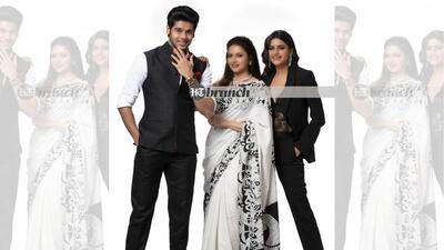 In today’s cover story: Actors Bhagyashree, now 53, her son, Abhimanyu Dassani, 32, and daughter, Avanatikia, 24 (Subi Samuel) In today’s cover story: Actors Bhagyashree, now 53, her son, Abhimanyu Dassani, 32, and daughter, Avanatikia, 24 (Subi Samuel)