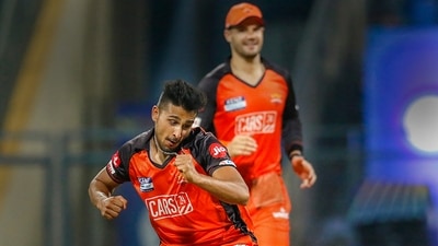 Umran Malik of the Sunrisers Hyderabad (PTI)