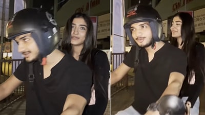 Munawar Faruqui with his girlfriend Nazila. Munawar Faruqui with his girlfriend Nazila.